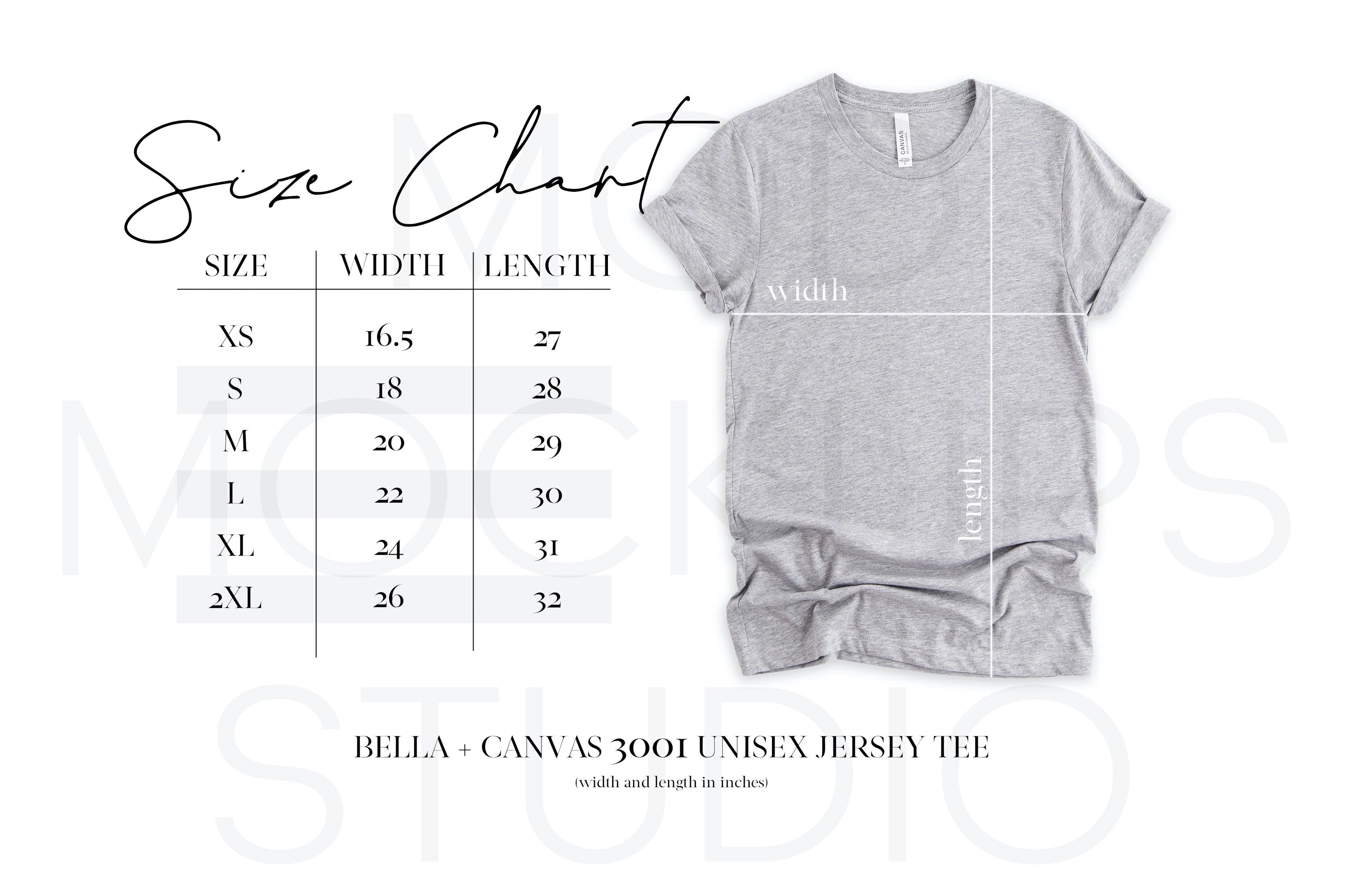 BELLA + CANVAS 3001